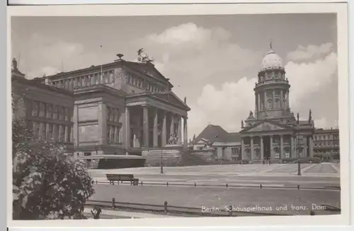 (9290) Foto AK Berlin, Schauspielhaus, Franz. Dom, vor 1945