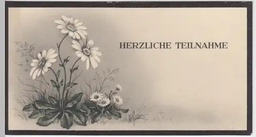 (9261) Kondolenzkarte mit Umschlag, Margariten, vor 1945