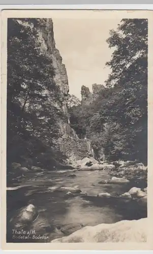 (9249) Foto AK Bodetal, Harz, Bodetor, vor 1945