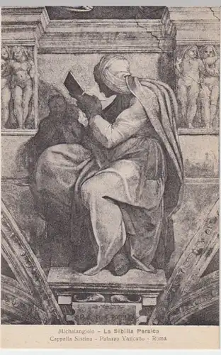 (9242) Künstler AK Michelangelo, Persische Sibylle, vor 1945