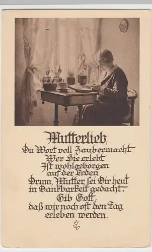 (9237) AK Sprüche, Mutterlieb 1927