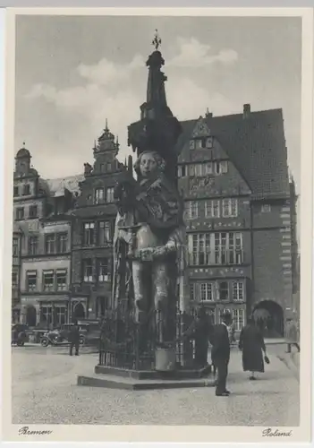 (9234) AK Bremen, Weser, Roland, vor 1945