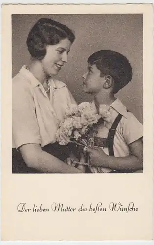 (9229) AK Sprüche, Der lieben Mutter die besten Wünsche, vor 1945