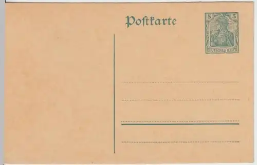 (9202) Ganzsache DR 1910er