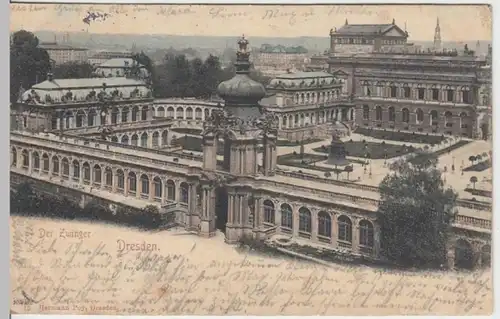 (9188) AK Dresden, Zwinger 1905