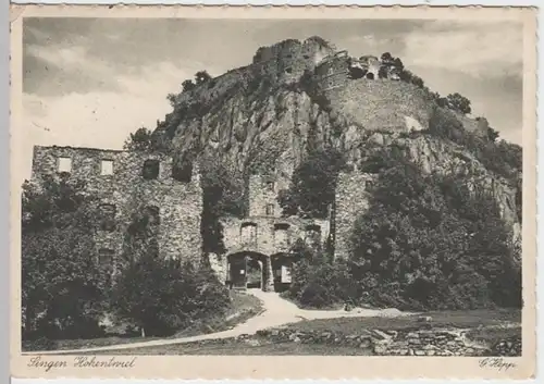 (9167) AK Singen, Hohentwiel, Berg, Festung 1939