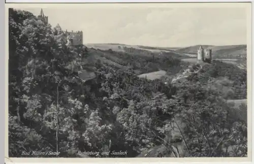 (9121) AK Naumburg, Saale, Rudelsburg, Burg Saaleck, vor 1945