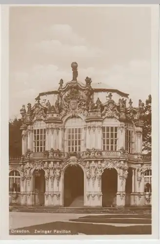 (9106) Foto AK Dresden, Zwinger, Pavillon, vor 1945