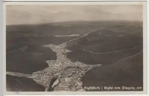 (8765) Foto AK Enzklösterle, Enztal, Panorama, Luftbild 1933-45