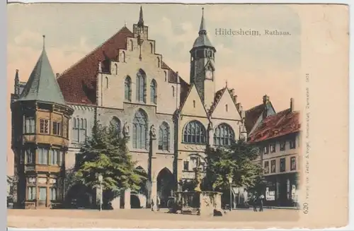 (8758) AK Hildesheim, Rathaus, um 1901