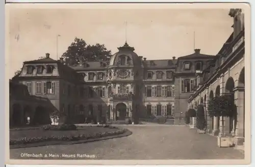 (8751) Foto AK Offenbach am Main, Neues Rathaus 1937