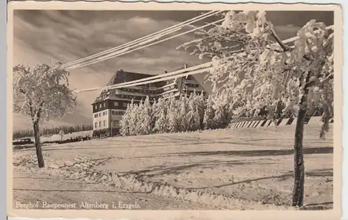 (8749) Foto AK Altenberg, Erzgeb., Berghof Raupennest 1937