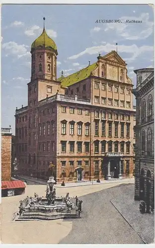 (8744) AK Augsburg, Rathaus 1924