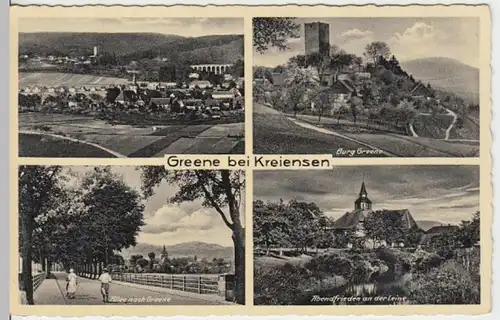 (8741) AK Greene, Einbeck, Burg, Leine, Mehrbildkarte