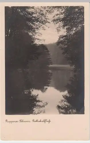 (8737) Foto AK Ruppiner Schweiz, Rottstielfließ 1935