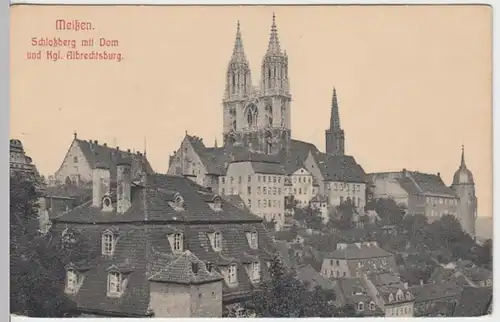 (8713) AK Meißen, Dom, Albrechtsburg, vor 1945