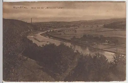 (8709) AK Essen, N.-Westf., Blick von der Schwarzen Lene, vor 1945
