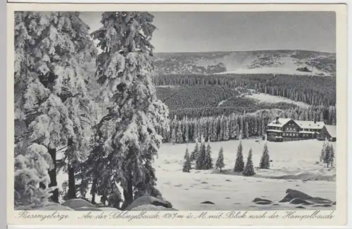 (8705) AK Riesengebirge, Hampelbaude, Schlesien, vor 1945