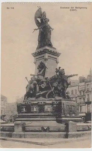 (8670) AK Saint-Quentin, Aisne, Denkmal der Belagerung, vor 1945