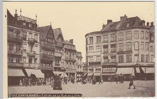 (8668) AK Valenciennes, Rue de Lille, vor 1945