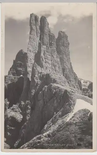 (8666) Foto AK Vajolet-Türme, Torri di Vajolet, Südtirol 1933