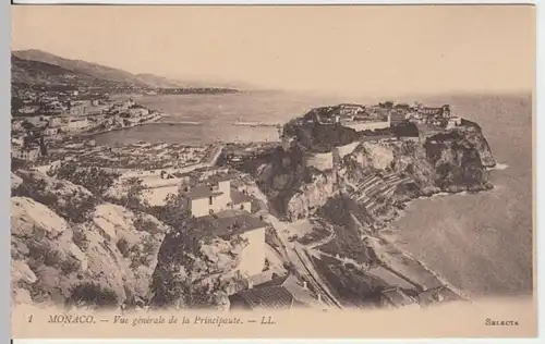 (8652) AK Monaco, vue générale de la Principaute 1910er