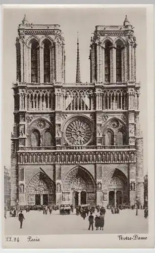 (8593) Foto AK Paris, Notre Dame, vor 1945