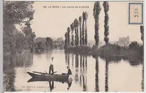 (8517) AK Le Mans, Sarthe, Bootsfahrt, vor 1945