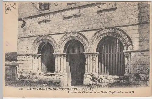 (8451) AK Saint-Martin-de-Boscherville, Abtei, Kapitelsaal, um 1929