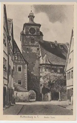 (8403) AK Rothenburg ob der Tauber, Weißer Turm, vor 1945