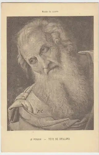 (8350) AK Gemälde v. Le Pérugin: T'te de Vieillard 1910/20er