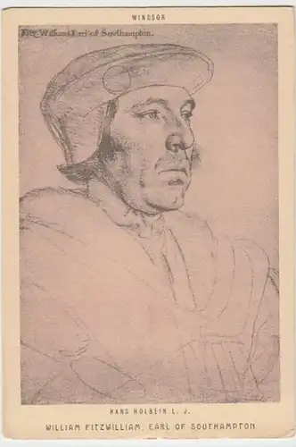 (8339) AK William Fitzwilliam, Porträt v. Hans Holbein 1910er