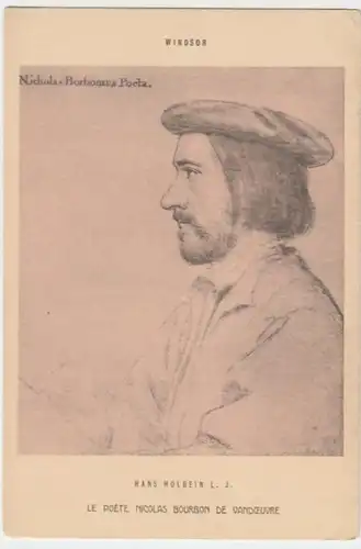 (8338) AK Nicolas Bourbon de Vandeuvre, Porträt v. Hans Holbein 1910er