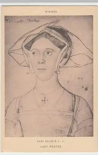 (8337) AK Lady Meutas, Porträt v. Hans Holbein 1910er