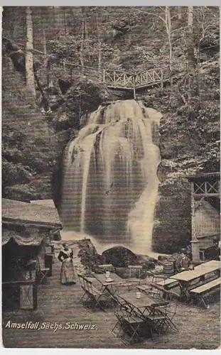 (8270) AK Amselfall, Sächs. Schweiz 1912