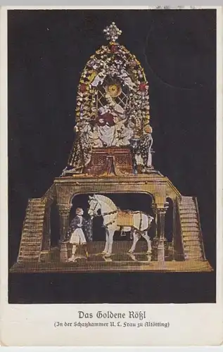 (8215) AK Altötting, Goldenes Rößl, Schatzkammer, Sonderstempel 1935