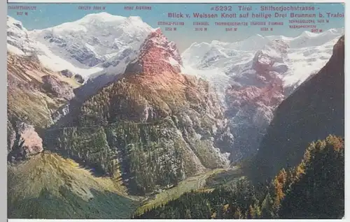 (8194) AK Stilfser Jochstraße, Passo dello Stelvio, vor 1945