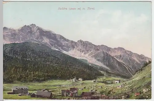 (8182) AK Sulden, Solda, Südtirol, Panorama, vor 1945