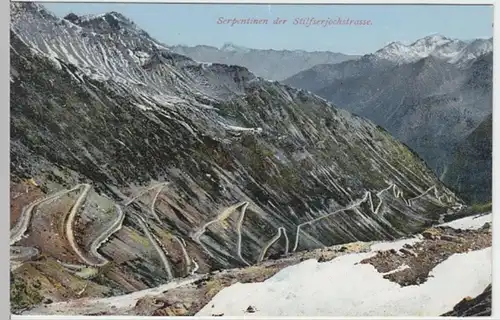 (8174) AK Stilfser Jochstraße, Panorama, vor 1945