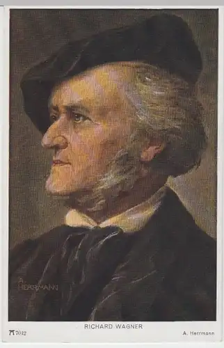 (8160) AK Gemälde v. A. Herrmann: Richard Wagner vor 1945