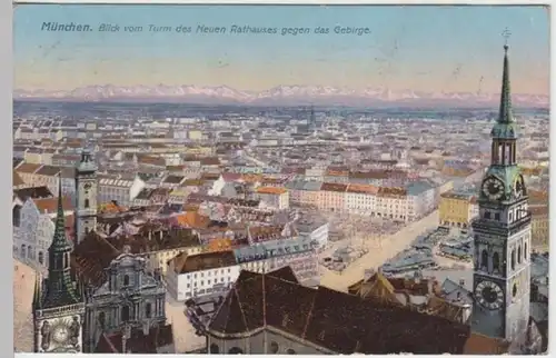 (8154) AK München, Blick vom Neuen Rathaus 1912