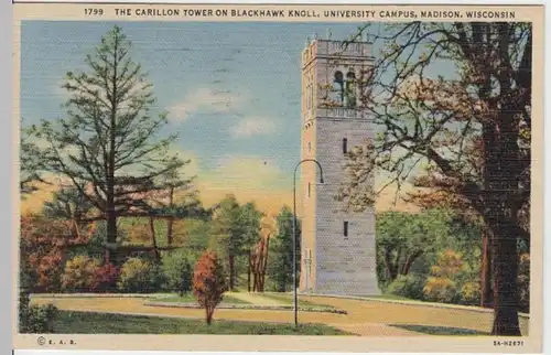 (8111) AK Madison, Wisconsin, Universität, Carillon Tower 1952