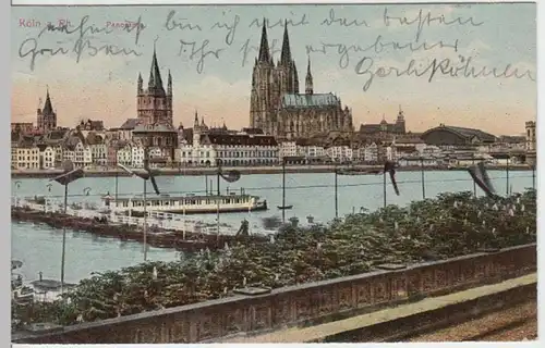 (8105) AK Köln, Dom, Groß St. Martin 1911