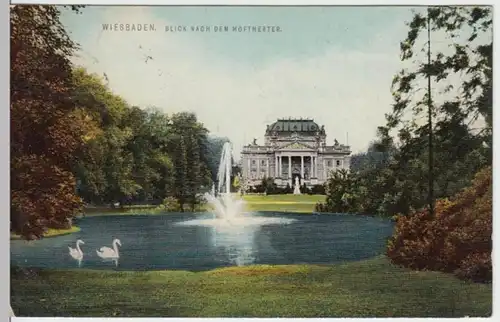 (8101) AK Wiesbaden, Theater 1912