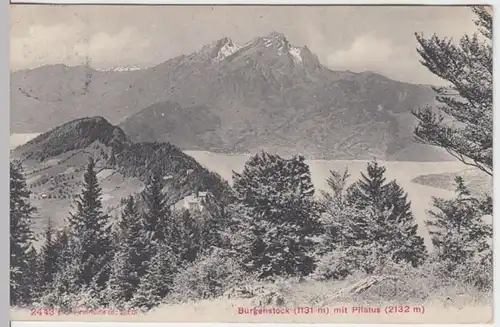 (8066) AK Bürgenstock, Pilatus 1911