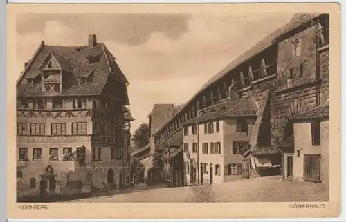 (7998) AK Nürnberg, Albrecht Dürer Haus, Wehrgang, vor 1945