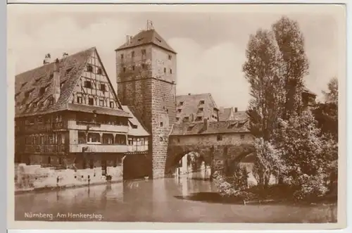 (7976) Foto AK Nürnberg, Henkersteg, vor 1945