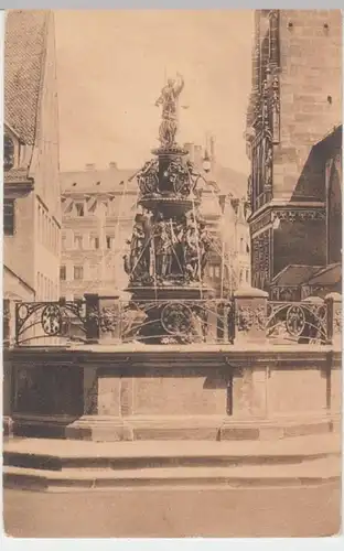 (7974) AK Nürnberg, Tugendbrunnen, vor 1945