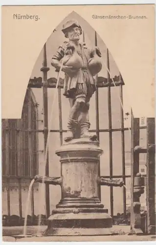 (7967) AK Nürnberg, Gänsemännchenbrunnen, vor 1945