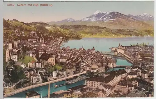 (7953) AK Luzern, Panorama, Rigi, vor 1945